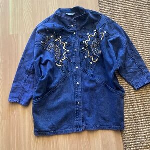 Vintage oversized denim jacket, Size M